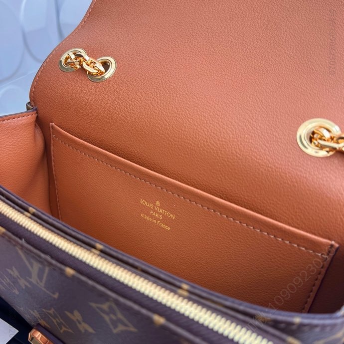 LV链条包 Marceau 棕色 M46127 Pochette Métis 路易威登链条包手袋 M46127