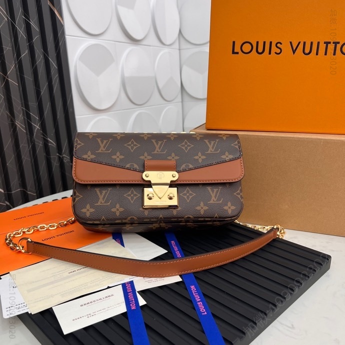 LV链条包 Marceau 棕色 M46127 Pochette Métis 路易威登链条包手袋 M46127