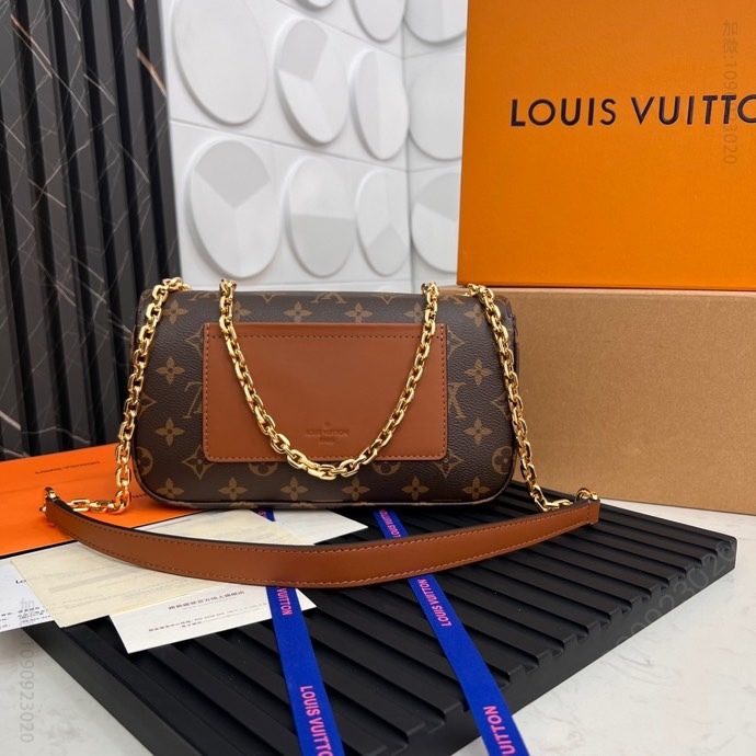 LV链条包 Marceau 棕色 M46127 Pochette Métis 路易威登链条包手袋 M46127