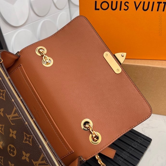 LV链条包 Marceau 棕色 M46127 Pochette Métis 路易威登链条包手袋 M46127