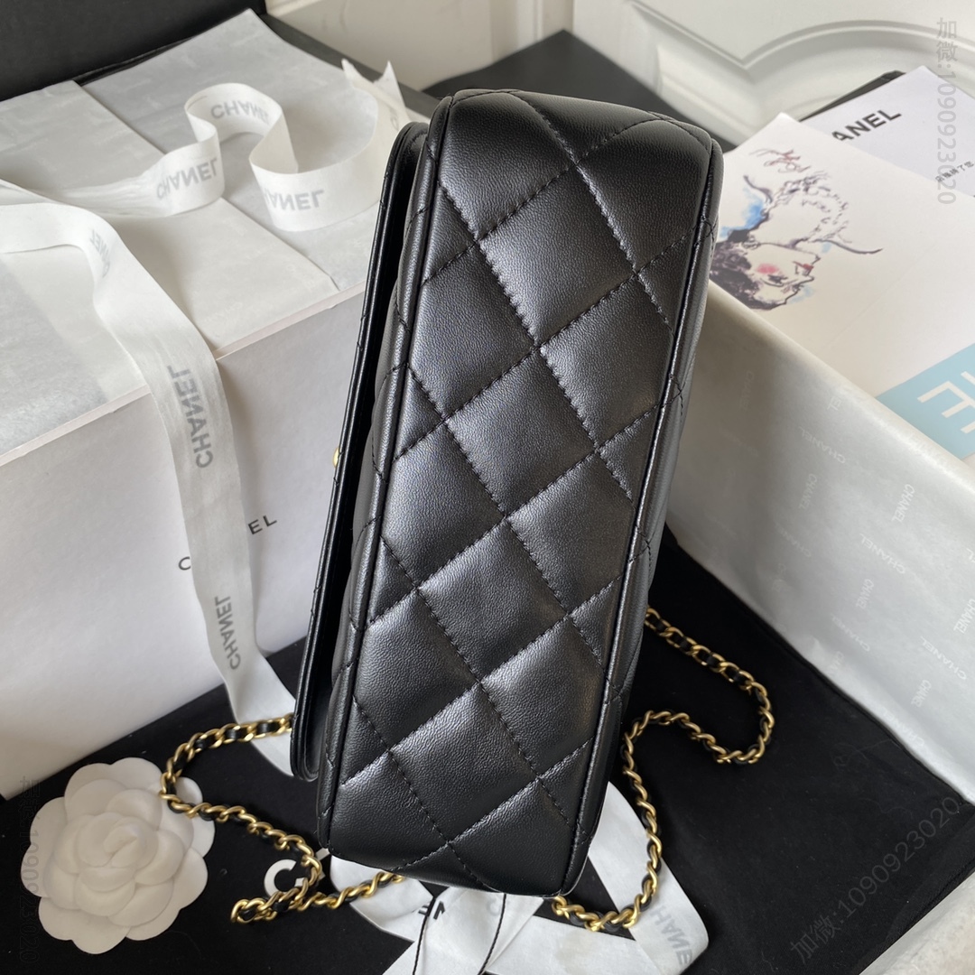 香奈儿翻盖包 高级手工坊系列 small flap bag AS4233 23A最实用的镂空手柄翻盖包 AS4233