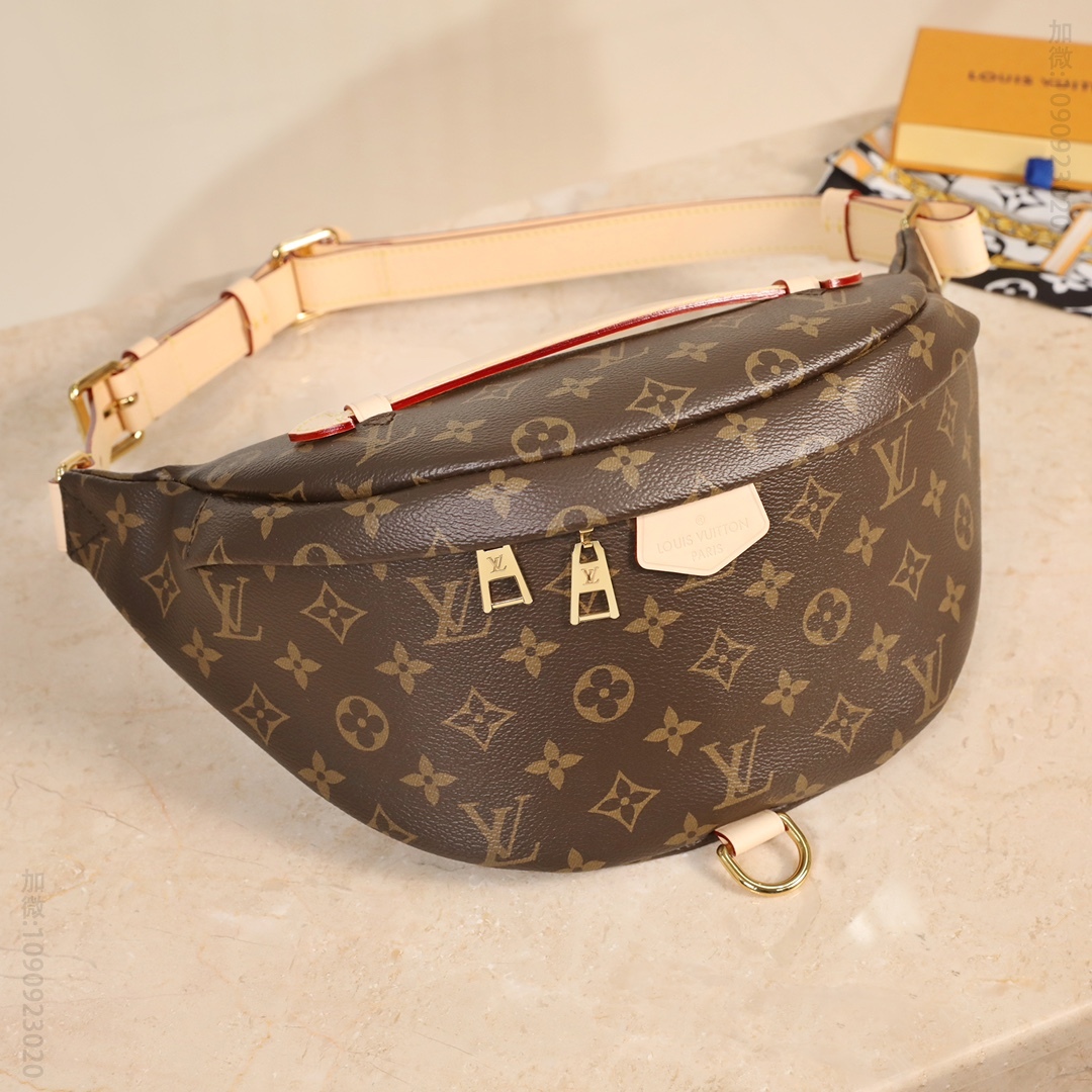 Lv老花腰包 M43644 Bumbag 爆款路易威登老花腰包 男女款胸包 M43644