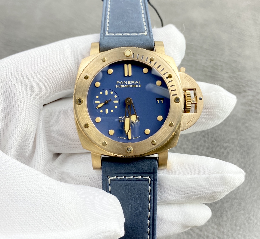 高仿沛纳海手表 Panerai 沛纳海腕表 pam1074 蓝面 VS厂出品 