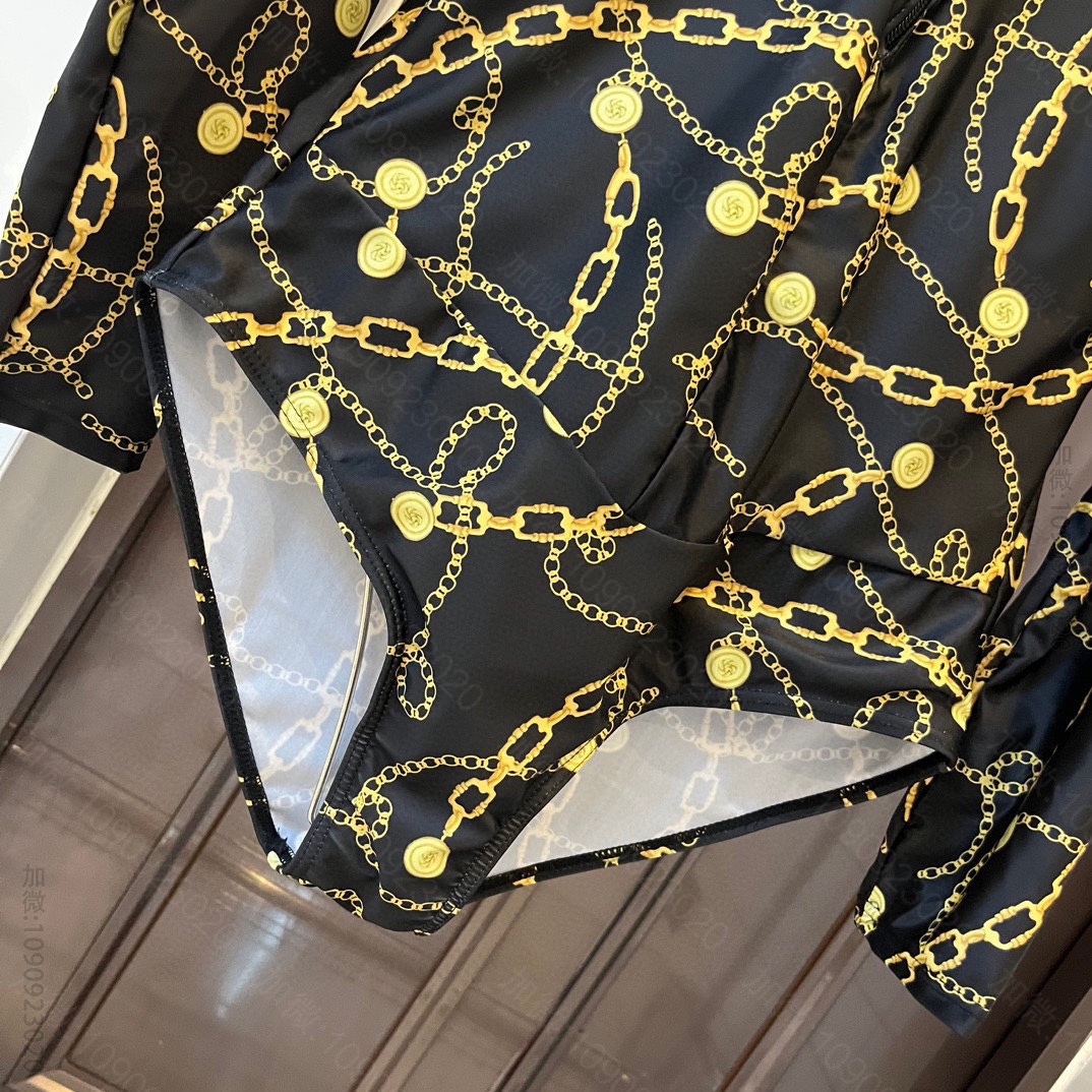 爱马仕比基尼泳衣 HERMES连体比基尼潜水服，带钢圈聚拢 