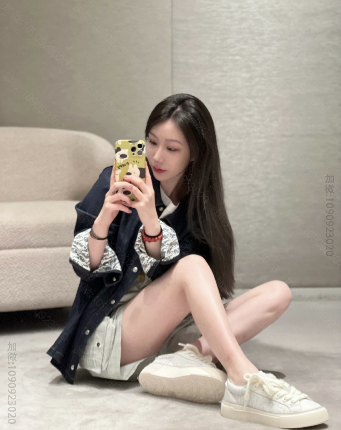 迪奥男装外套 Dior 迪奥牛仔老花满印牛仔外套 