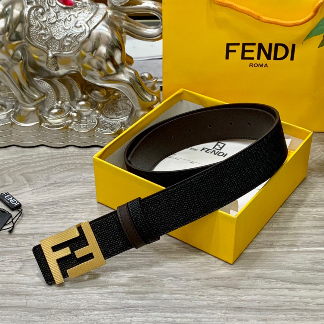 高仿芬迪腰带 FENDl芬迪皮带 全套包装 双面可用 