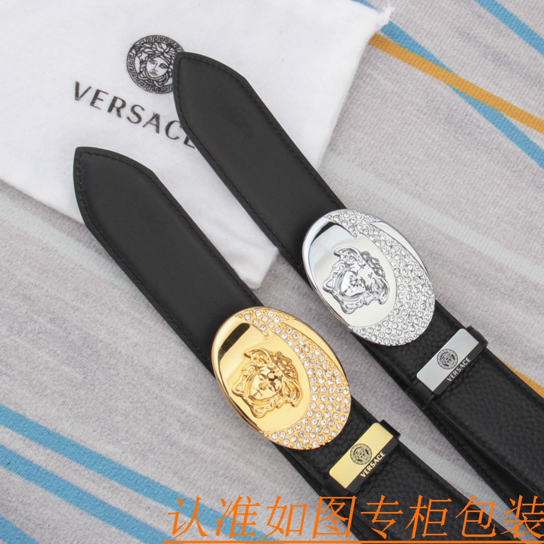 高仿范思哲腰带 Versace 范思哲原单男款腰带皮带 