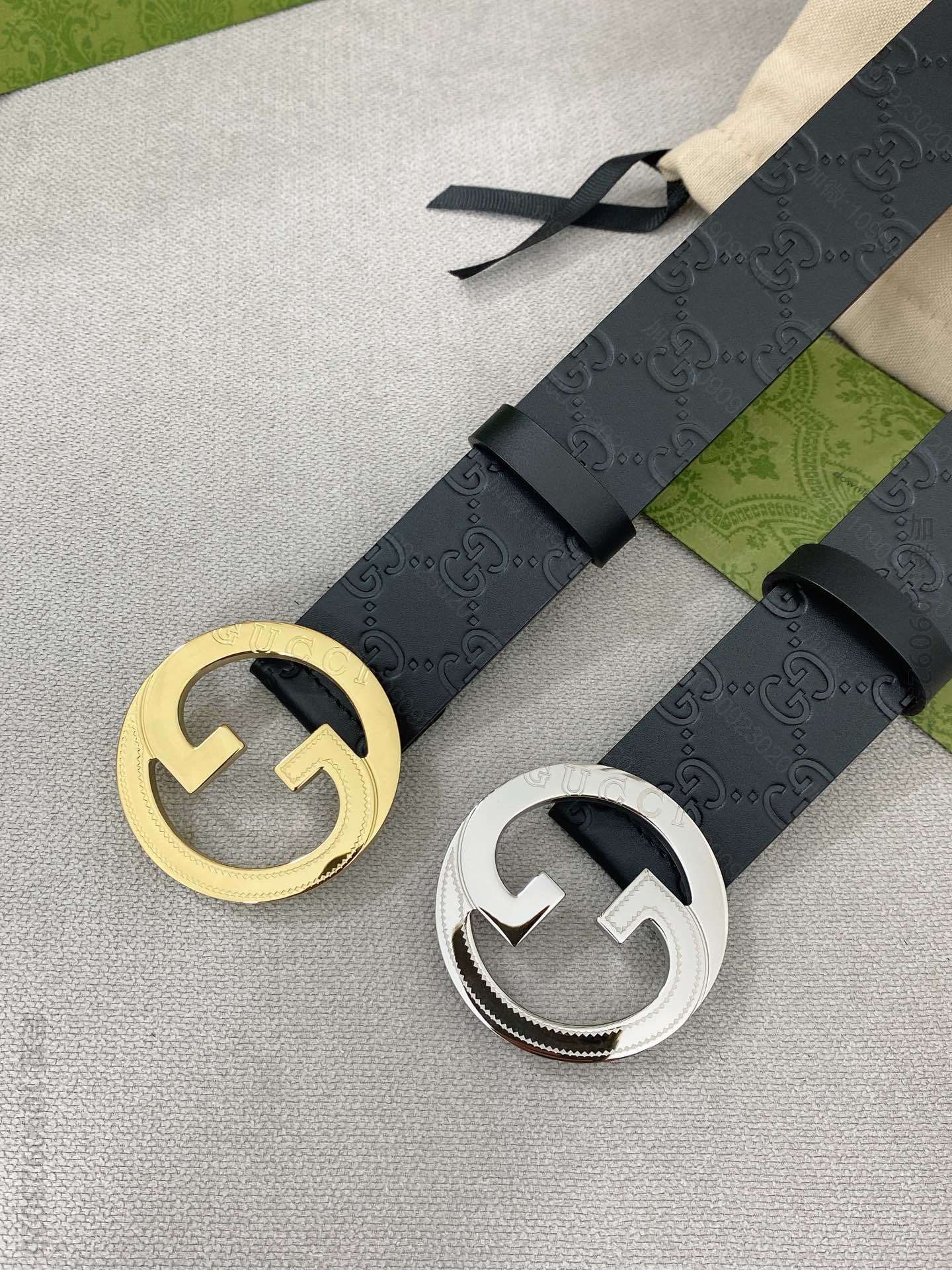 复刻古驰腰带 Gucci 高端定制男士顶级皮带金扣皮带 