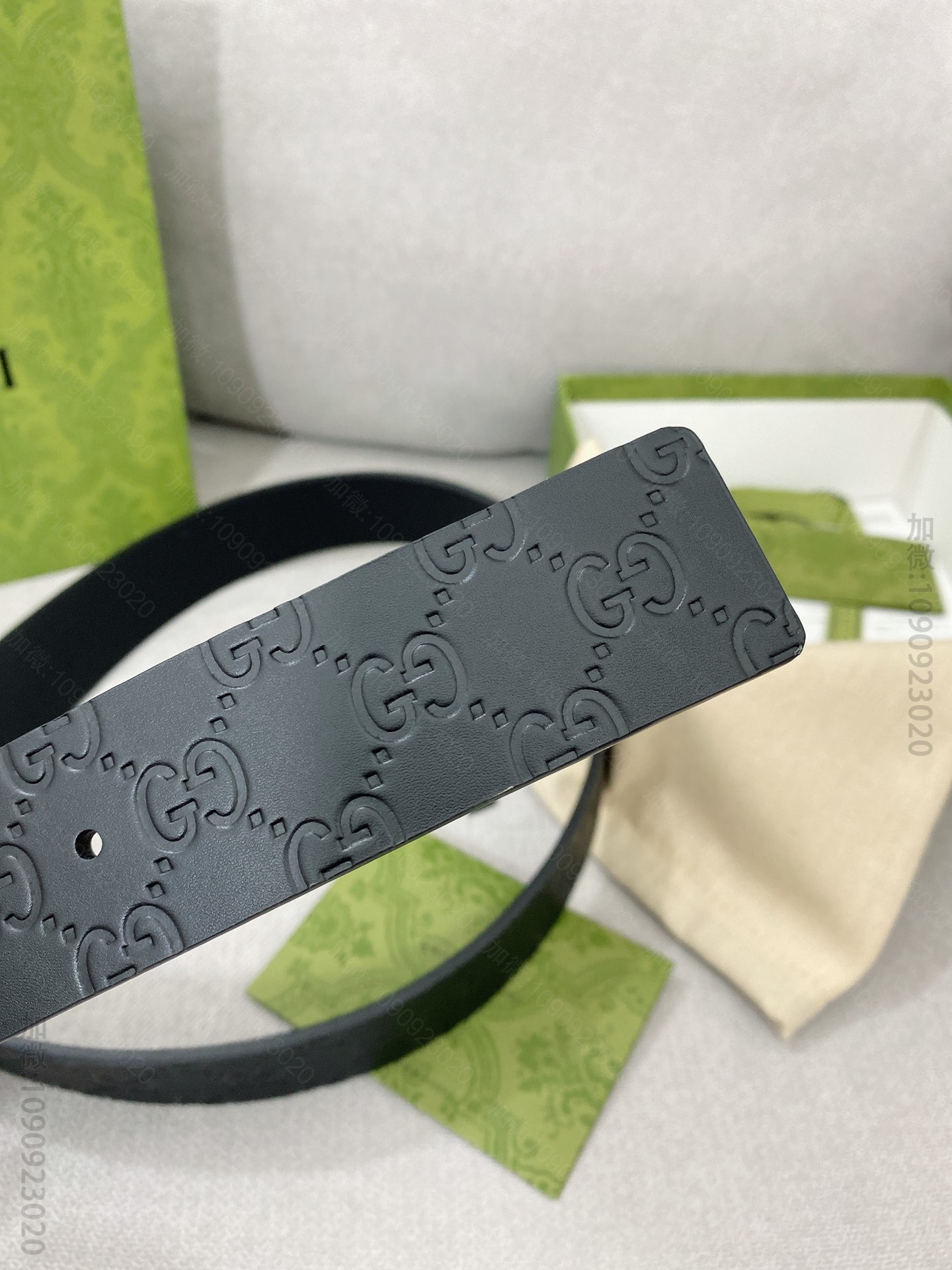 复刻古驰腰带 Gucci 高端定制男士顶级皮带金扣皮带 