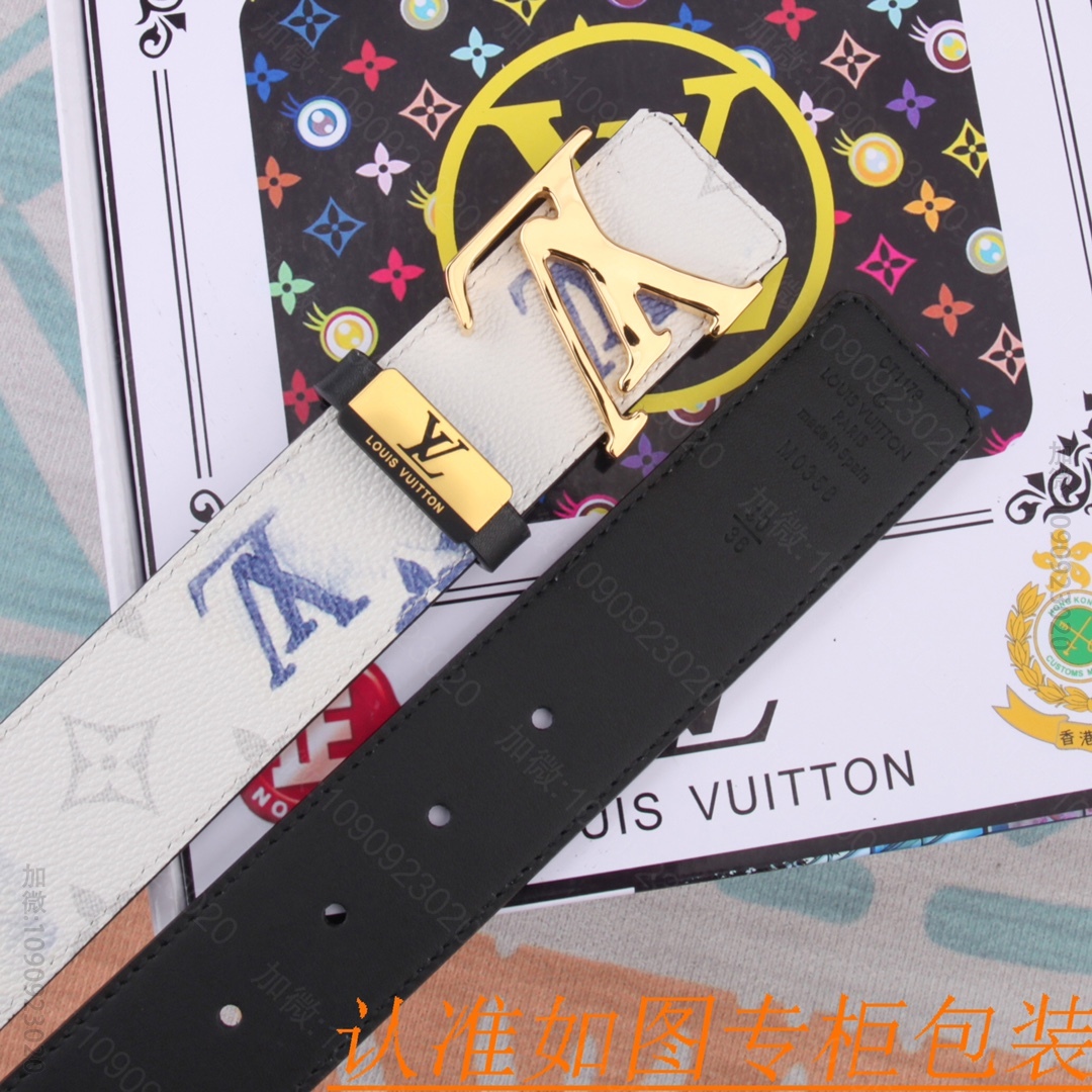 LV男士皮带 Louis Vuitton路易威登 原单牛皮腰带 