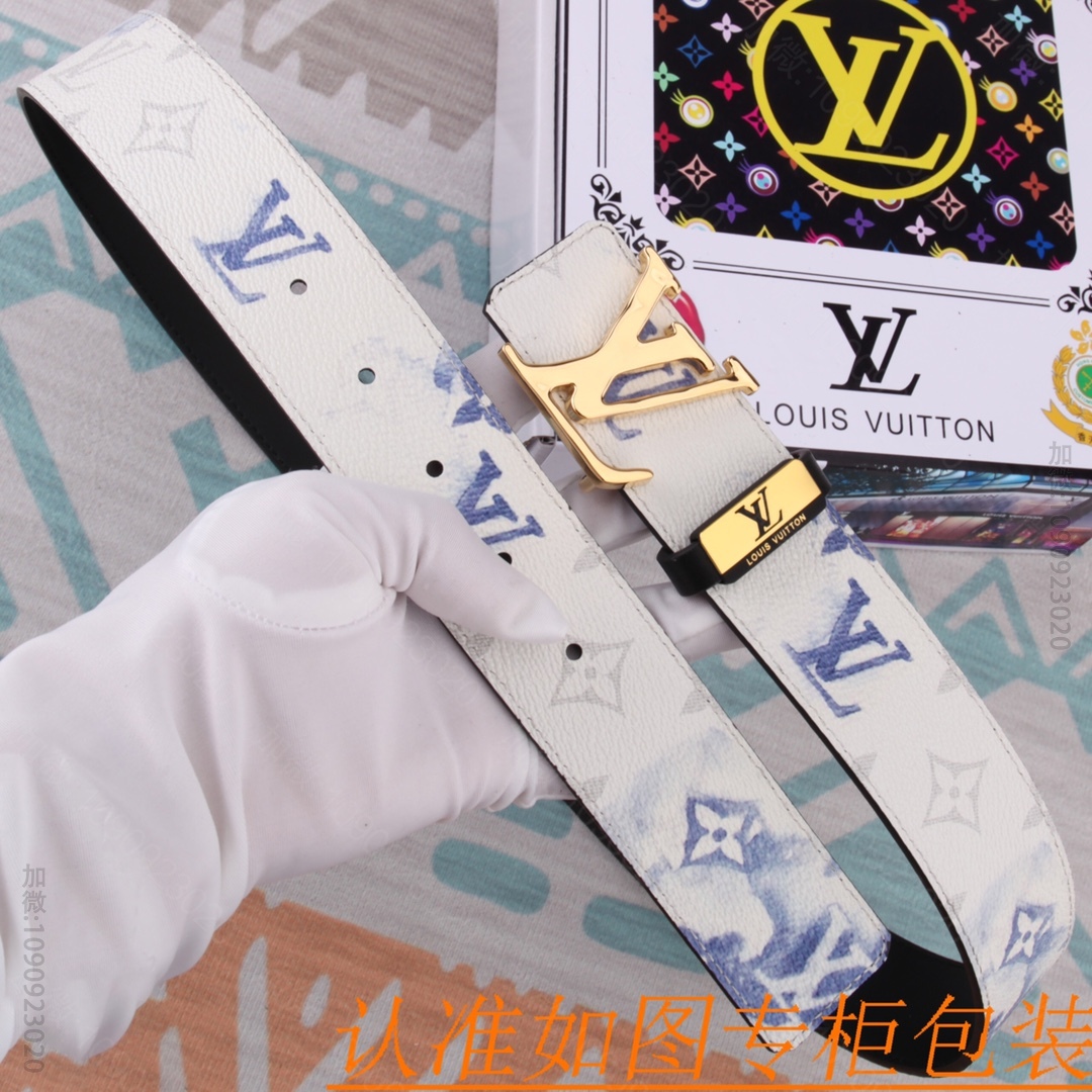 LV男士皮带 Louis Vuitton路易威登 原单牛皮腰带 
