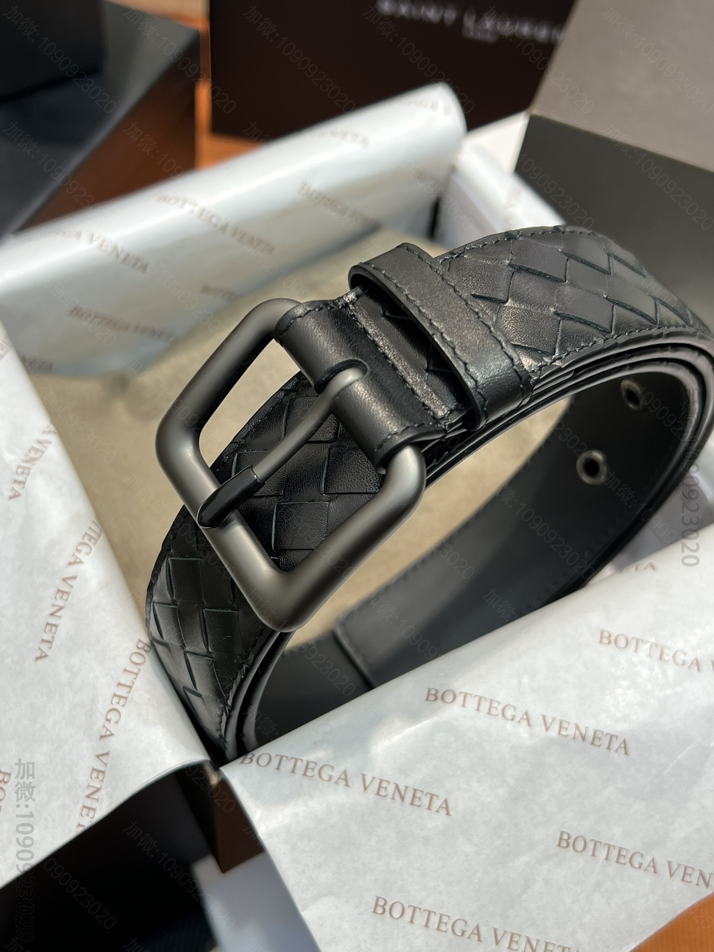 高仿葆蝶家皮带 Bottega Veneta 葆蝶家编织皮带 BV男士腰带 