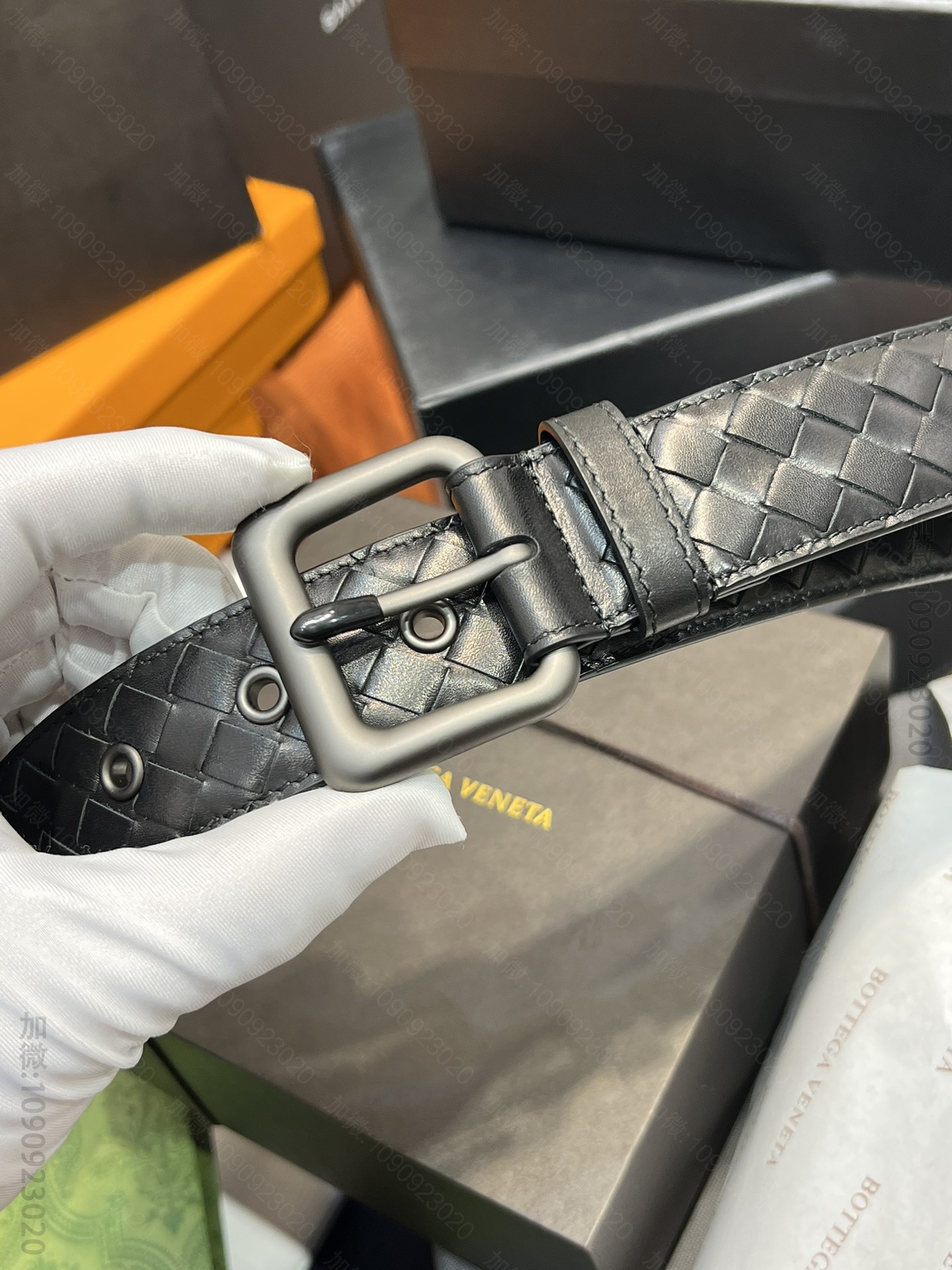 高仿葆蝶家皮带 Bottega Veneta 葆蝶家编织皮带 BV男士腰带 