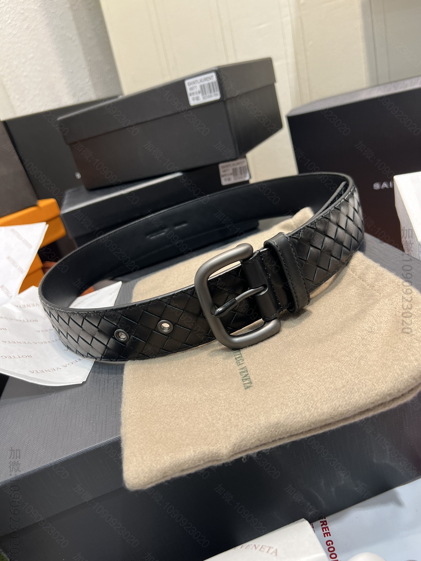 高仿BV皮带 Bottega Veneta BV编织腰带 BV男士皮带 