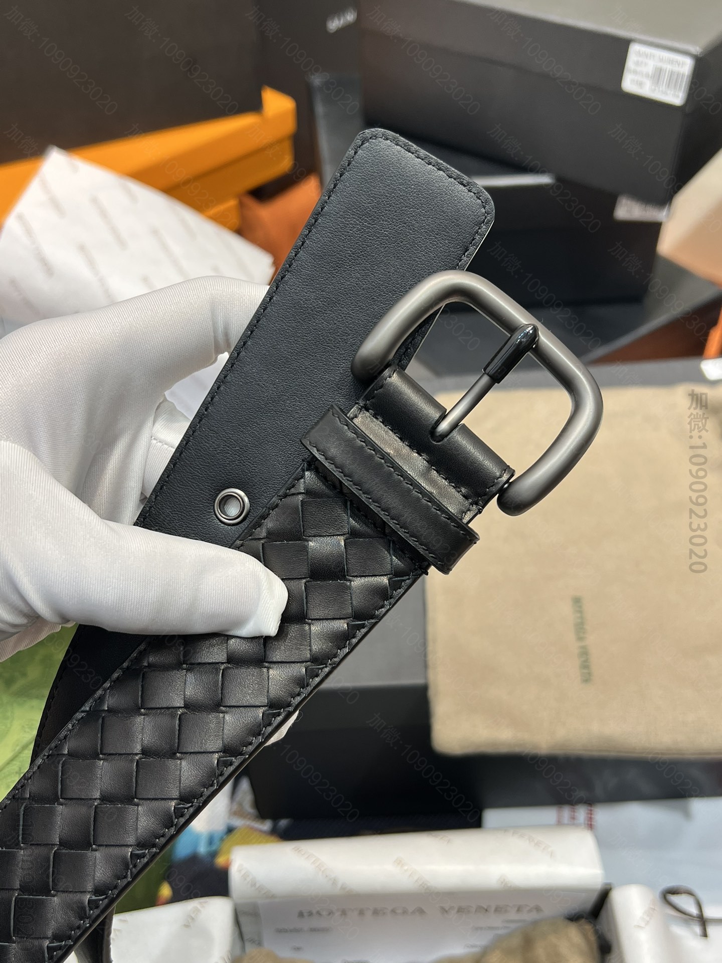 高仿BV皮带 Bottega Veneta BV编织腰带 BV男士皮带 