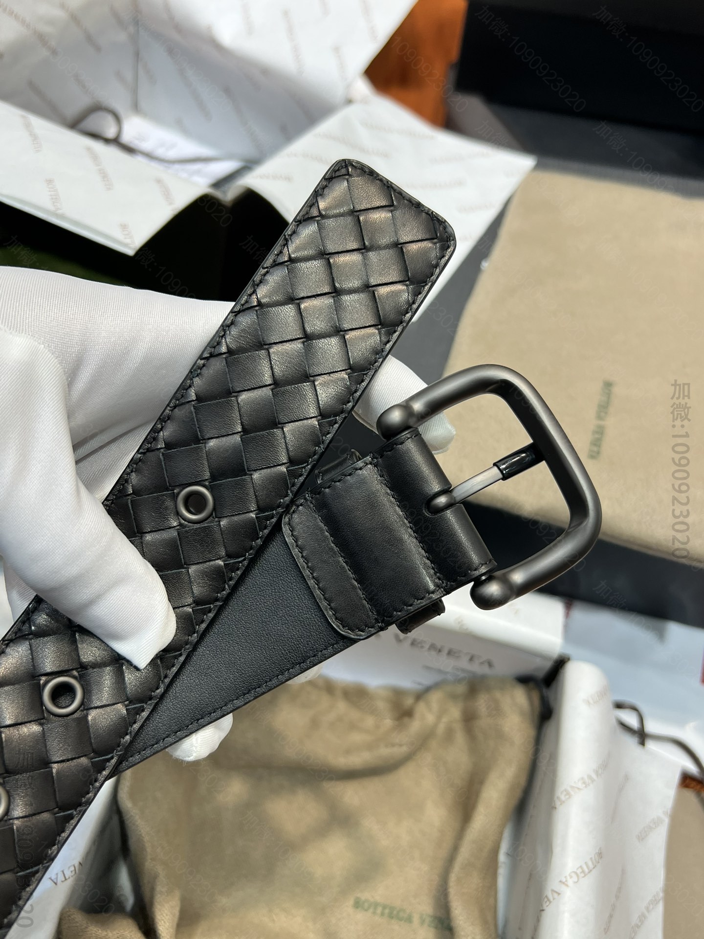 高仿BV皮带 Bottega Veneta BV编织腰带 BV男士皮带 