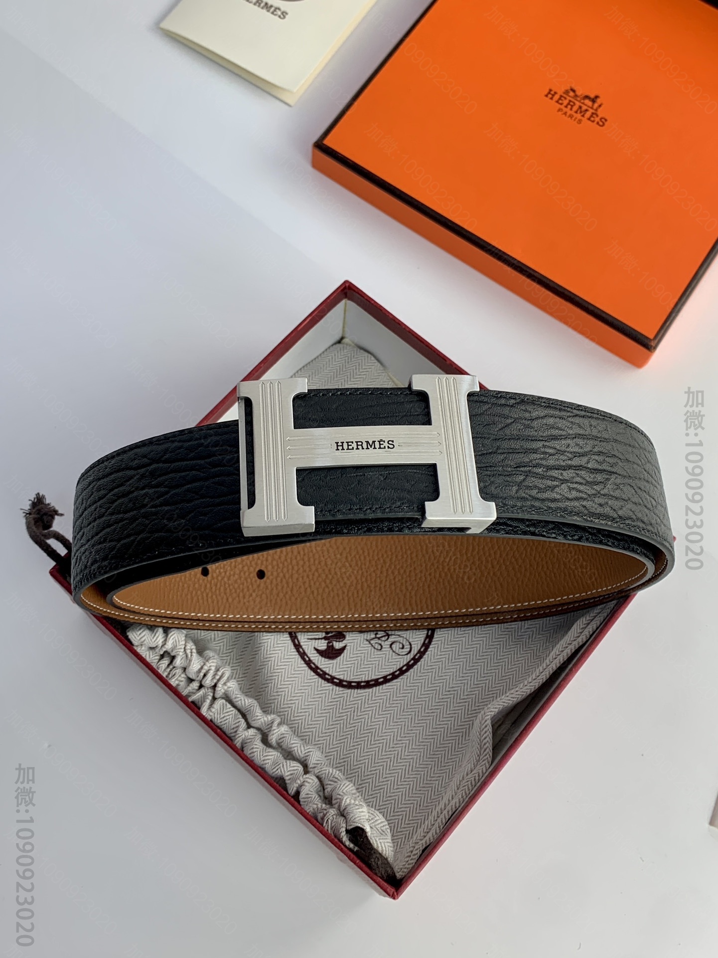 原单爱马仕皮带 Hermes 爱马仕原单大象纹黑色腰带 