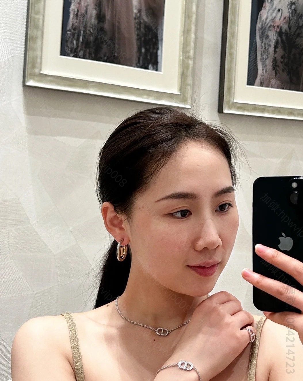 高仿迪奥首饰【DCD满钻手链】Z 3300，Dior每期必入简约CD款 