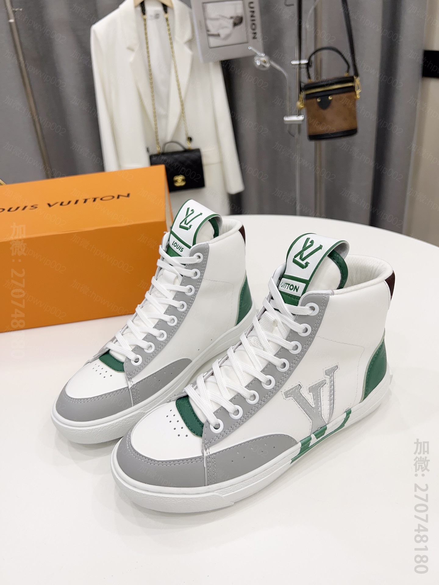 LV高帮运动鞋 路易威登 Charlie LV男女款高帮运动鞋 
