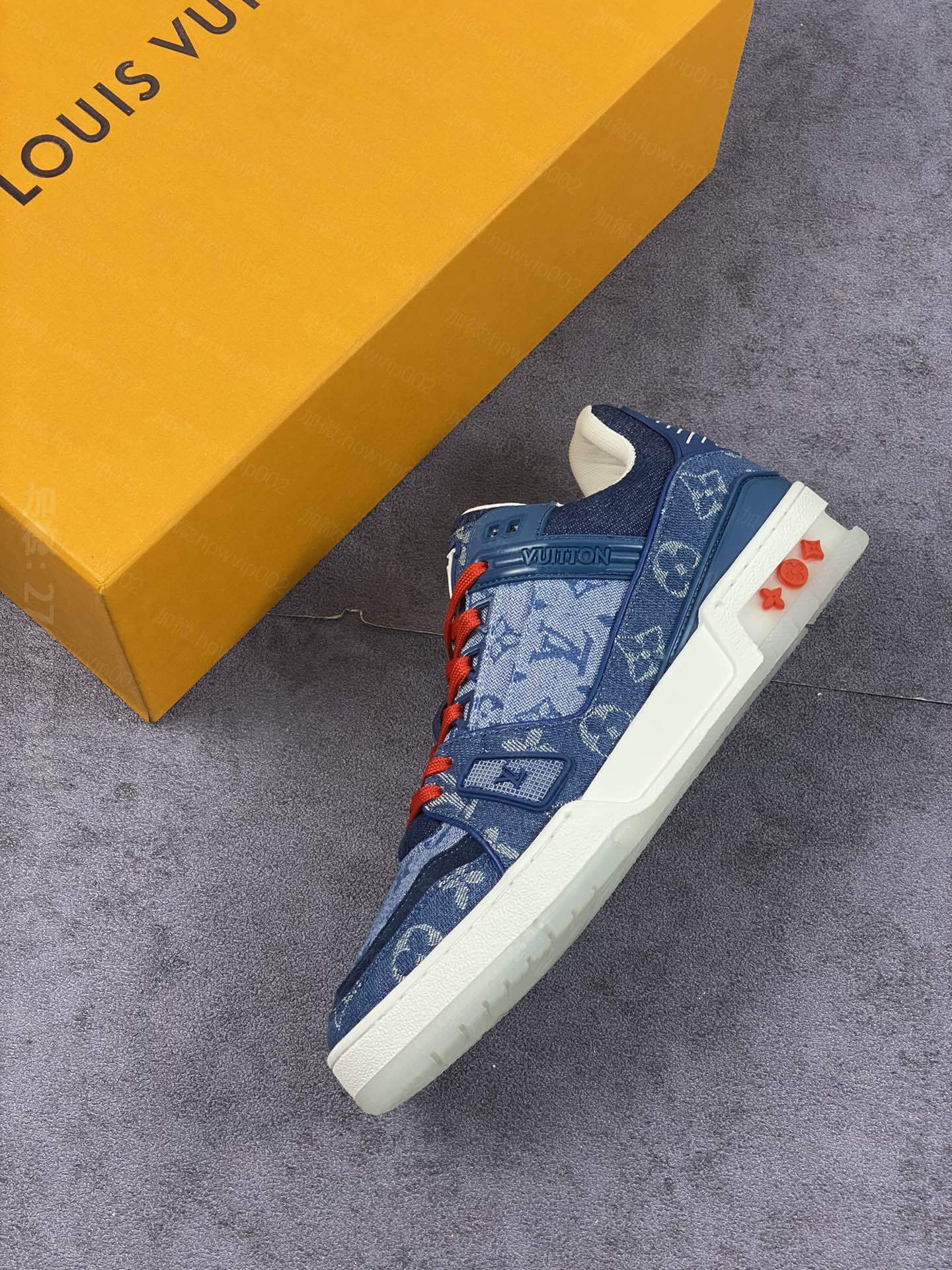 LV运动板鞋 路易威登Louis vuitton Trainer Sneaker Low休闲运动文化百搭篮球板鞋 