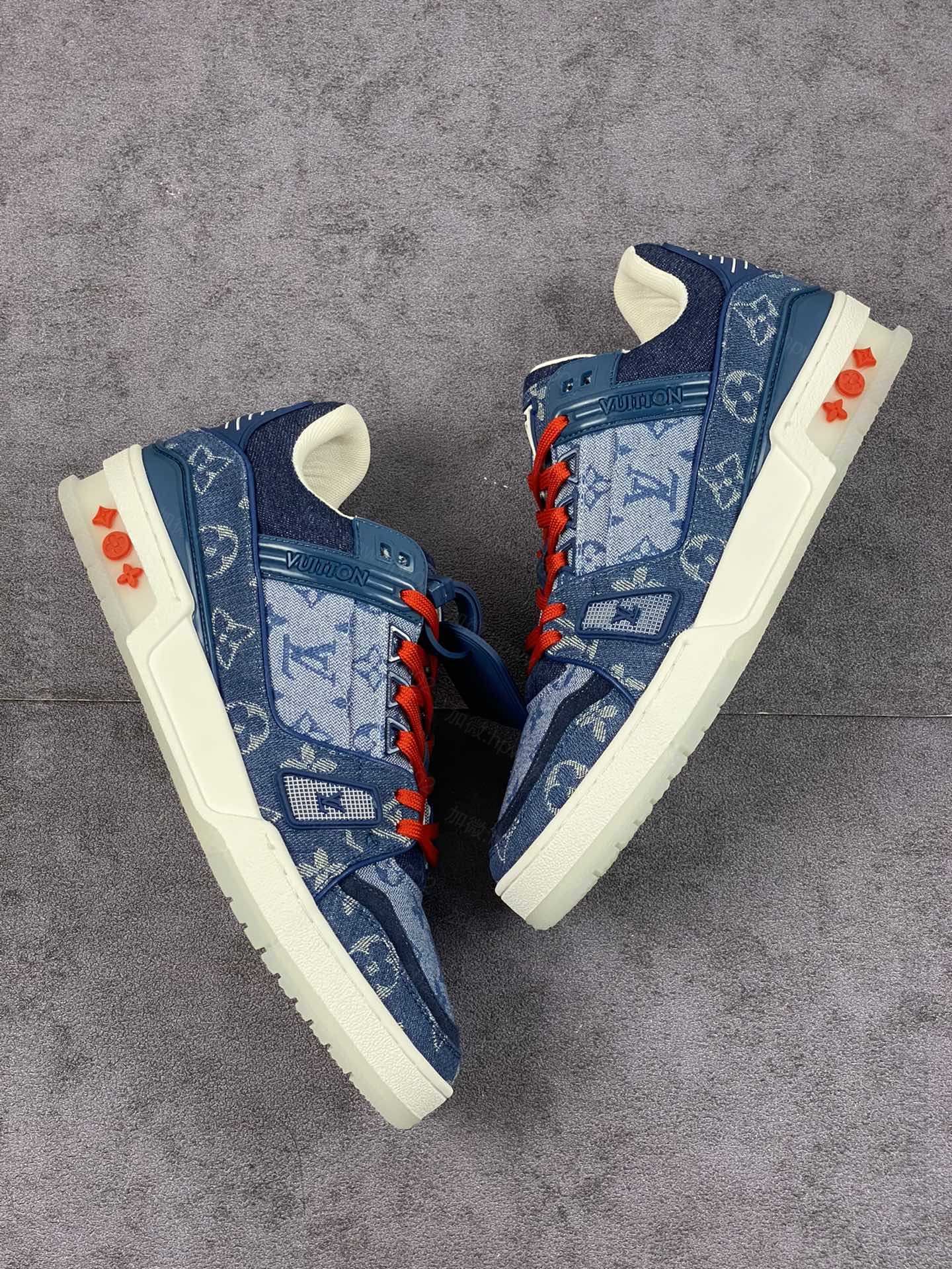 LV运动板鞋 路易威登Louis vuitton Trainer Sneaker Low休闲运动文化百搭篮球板鞋 