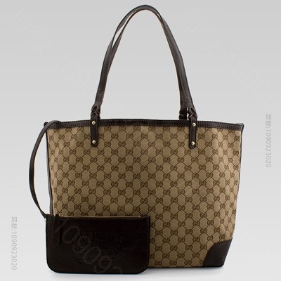 Gucci古奇craft中号购物袋啡色 A货古驰女包 高仿古驰包包