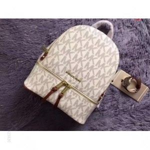 MK中号专用面料双肩背包火爆款专柜最新颜 高仿MK包包 精仿MK女包 原版M...