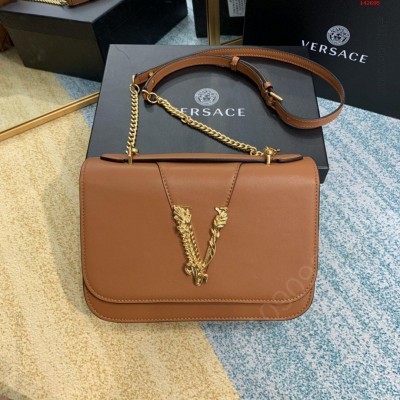 牛皮V家美杜莎新品Virtus单肩包 高仿美杜莎包包 原版美杜莎女包