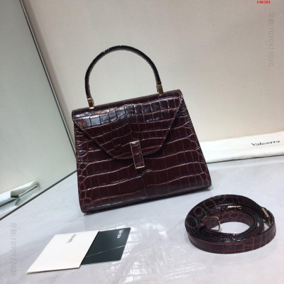 枣红小号Valextra瓦莱意大利Superbags包 A货瓦莱克斯女包