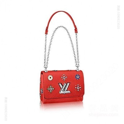 Twist中号手袋 LV铆钉链条女包 A货LV女包 路易威登包包 高仿LV