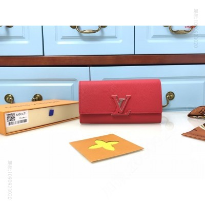 顶级原单 大红采用柔软的Tau 高仿路易威登LV手抓包 精仿LV手包 原版LV钱包 A货LV钱包 原单经典款LV钱包