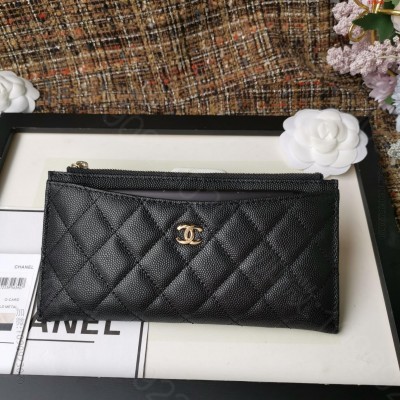 Ohanel升级版进口球纹手机包卡包顶级 高仿香奈儿钱包经典款 精仿香奈儿手...