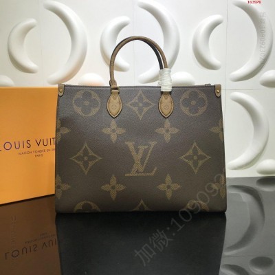 MonogramReverseOnthego大号手袋 A货LV女包 路易威登包包 高仿LV