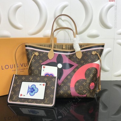 Neverfull中号手袋 A货LV女包 路易威登包包 高仿LV