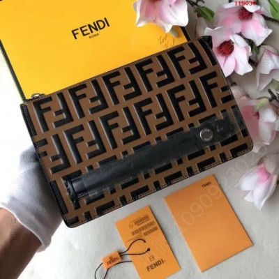 FENDI拉链开合手拿包,高仿芬迪钱包 高仿芬迪女士钱包 精仿芬迪手抓包 原版芬迪钱夹 A货芬迪钱包 原单经典款芬迪钱包