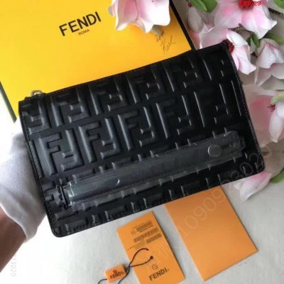 FENDI拉链开合手拿包,高仿芬迪钱包 高仿芬迪女士钱包 精仿芬迪手抓包 原版芬迪钱夹 A货芬迪钱包 原单经典款芬迪钱包