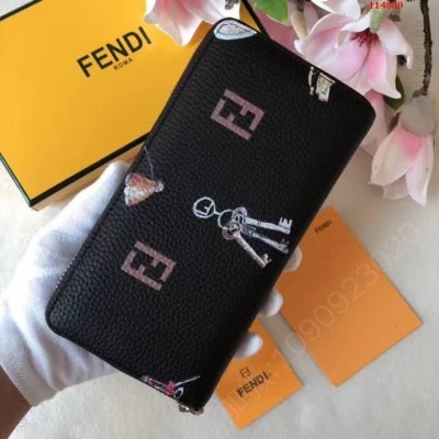 FENDI拉链钱包,高仿芬迪钱包 高仿芬迪女士钱包 精仿芬迪手抓包 原版芬迪钱夹 A货芬迪钱包 原单经典款芬迪钱包