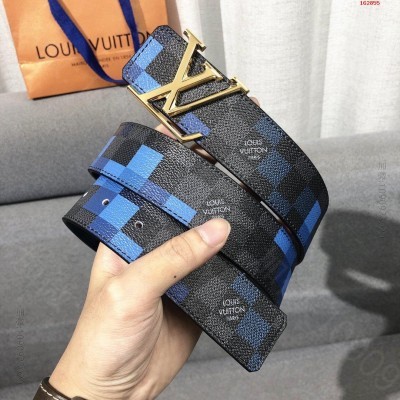 LV頂級原單品質寬度40毫米專櫃款號 高仿LV女士皮带 精仿LV皮带 原版L...