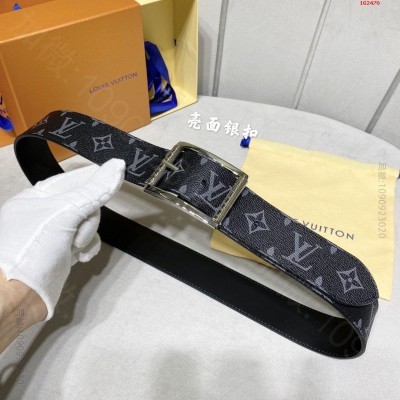 LV路易威登宽40MM純正的時尚精品 高仿LV女士皮带 精仿LV皮带 原版L...
