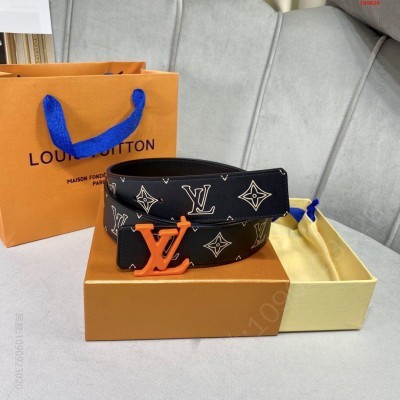 LV4.0mm全新風格男士雙面腰帶採 高仿LV女士腰带 精仿LV腰带 原版LV腰带 A货LV腰带 原单经典款LV腰带