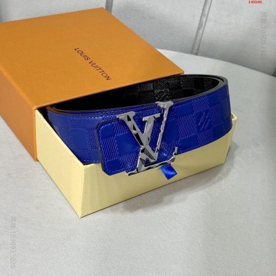 LV寬40mm原單貨專櫃對版定制雙面 高仿路易威登腰带 精仿LV腰带 原版LV腰带 A货LV腰带 原单经典款LV腰带