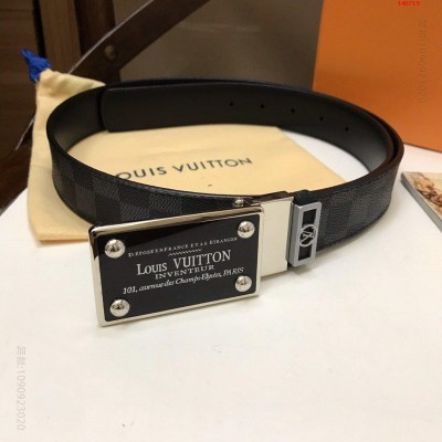 L家官网同步高端专供货配专柜包装高端 高仿路易威登腰带 精仿LV腰带 原版LV腰带 A货LV腰带 原单经典款LV腰带