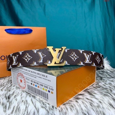 LOUISVUITTONLV专柜在售爆 高仿路易威登皮带 精仿LV腰带 原版LV腰带 A货LV腰带 原单经典款LV腰带