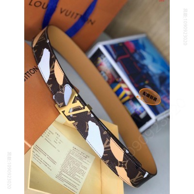 LV3.8cm宽度专柜款推荐原版皮带身 高仿路易威登皮带 精仿LV皮带 原版LV皮带 A货LV皮带 原单经典款LV皮带