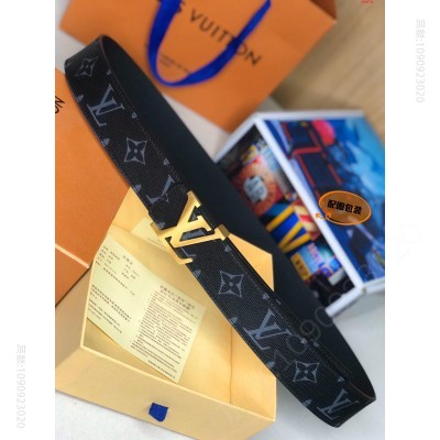 LV3.8cm宽度专柜款推荐原版皮带身 高仿路易威登皮带 精仿LV皮带 原版LV皮带 A货LV皮带 原单经典款LV皮带