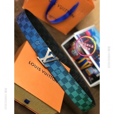LV专柜新款两用腰带推荐40mm宽度原 高仿路易威登皮带 精仿LV皮带 原版...