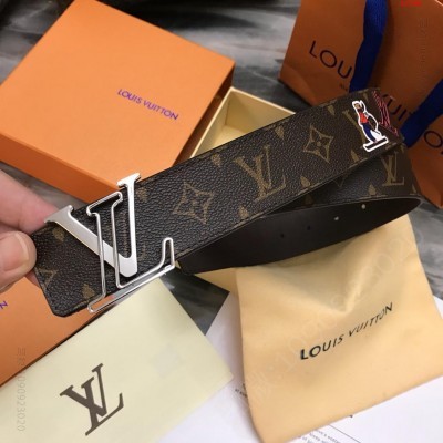 L正版官网新款同步纯钢镂空精品挂扣，专柜买 高仿路易威登皮带 精仿LV皮带 原版LV皮带 A货LV皮带 原单LV皮带和正品有什么区别