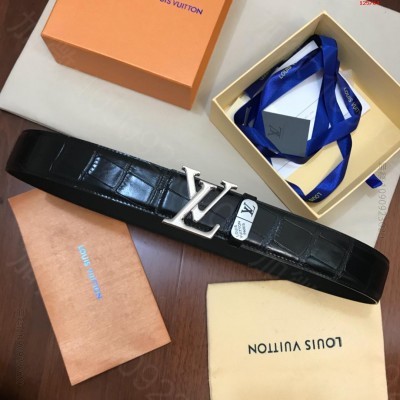 L家正版官网同步，新款同步精钢扣锻造，立体 高仿路易威登皮带 精仿LV皮带 ...