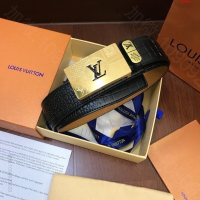 L家正版新款纯钢内穿扣经典时尚版型,高仿LV 高仿路易威登皮带 精仿LV皮带 原版LV皮带 A货LV皮带 原单LV皮带和正品有什么区别