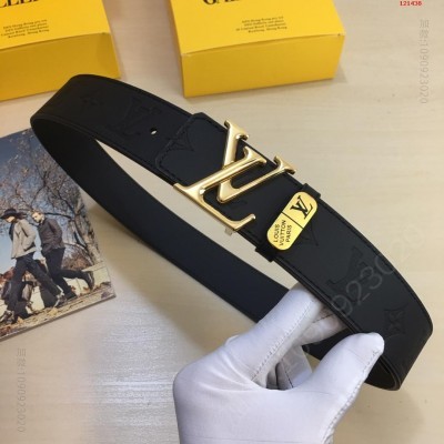 L家顶级原单私货，官网同步更新，立体压花效果 高仿路易威登皮带 精仿LV皮带 原版LV皮带 A货LV皮带 原单LV皮带和正品有什么区别